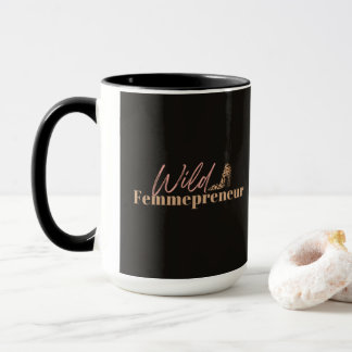 Taza Wild Femmepreneur Mug Black-Pink