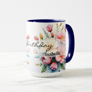 Taza Wildflowers Beautiful Trendy Luxury Collection