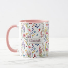 Taza Wildflowers & Pink | Personalized Boho Gift for He