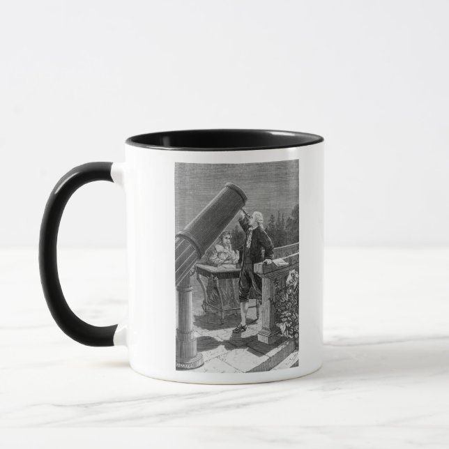 Taza William Herschel descubre el planeta Urano (Izquierda)