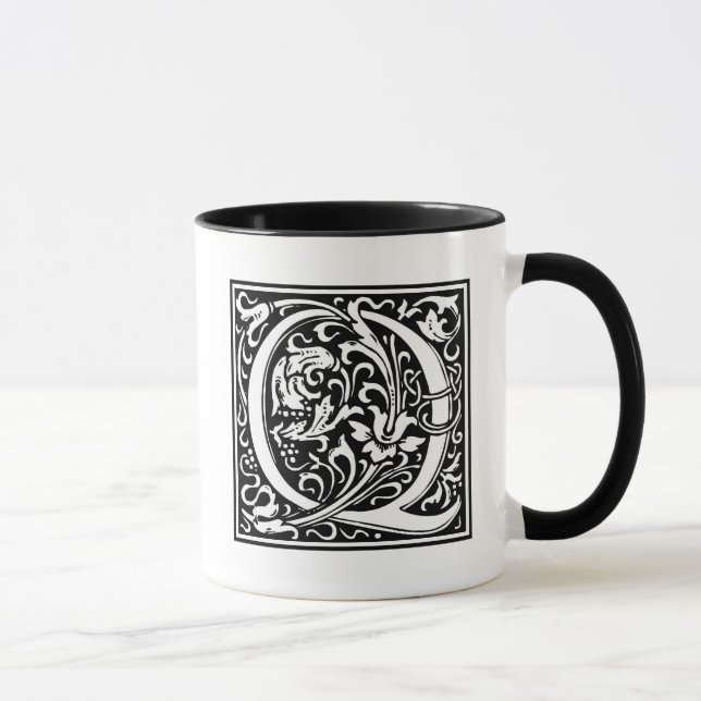 Taza William Morris Alphabet "Q" (Derecha)