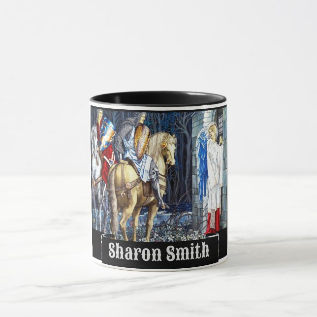 Taza William Morris Angel Art Personalizado (Centro)
