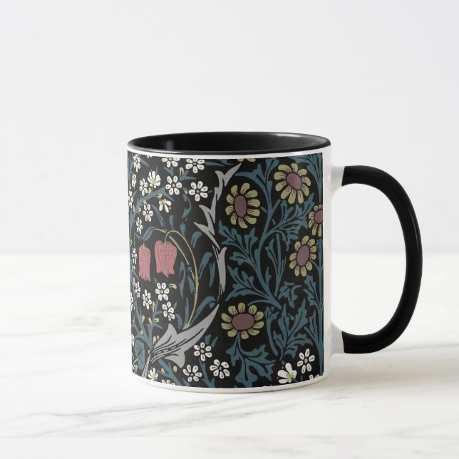 Taza William Morris Blackthorn Floral Art Nouveau (Derecha)