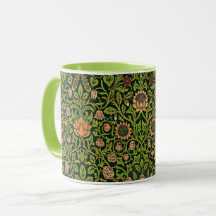 Taza William Morris - Columbina, verde oscuro,