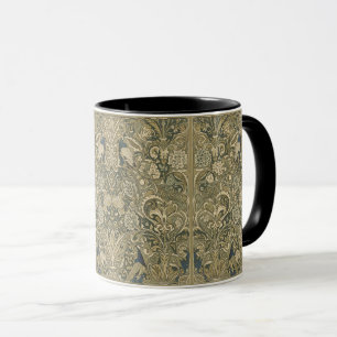 Taza William Morris El Pavo Real Arte Nouveau Vintage