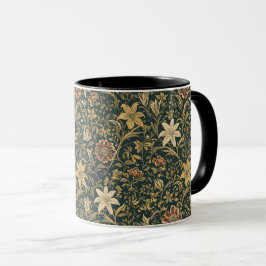 Taza William Morris Golden Lily Vintage Pre-Rafaelita