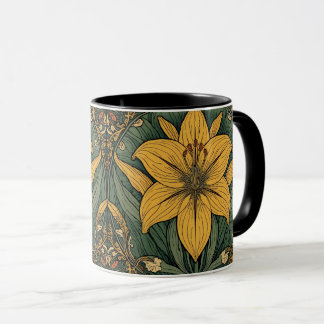 Taza William Morris Golden Lily Vintage Pre-Raphaelite