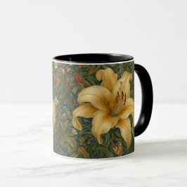 Taza William Morris Golden Lily Vintage Pre-Raphaelite