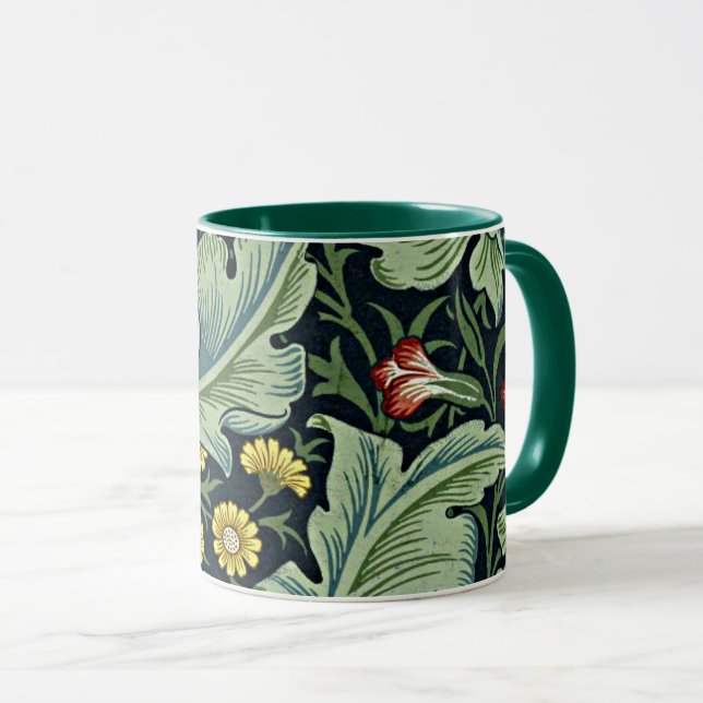 Taza William Morris - Leicester, floral pattern, (Anverso derecho)