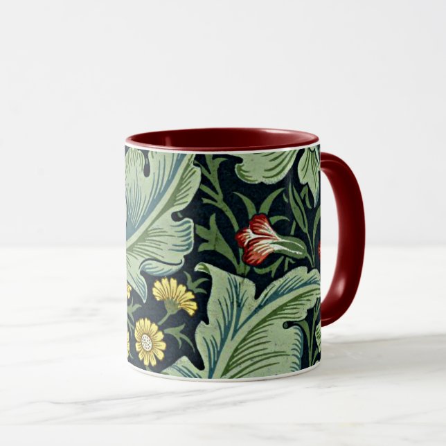Taza William Morris - Leicester, patrón floral (Anverso derecho)