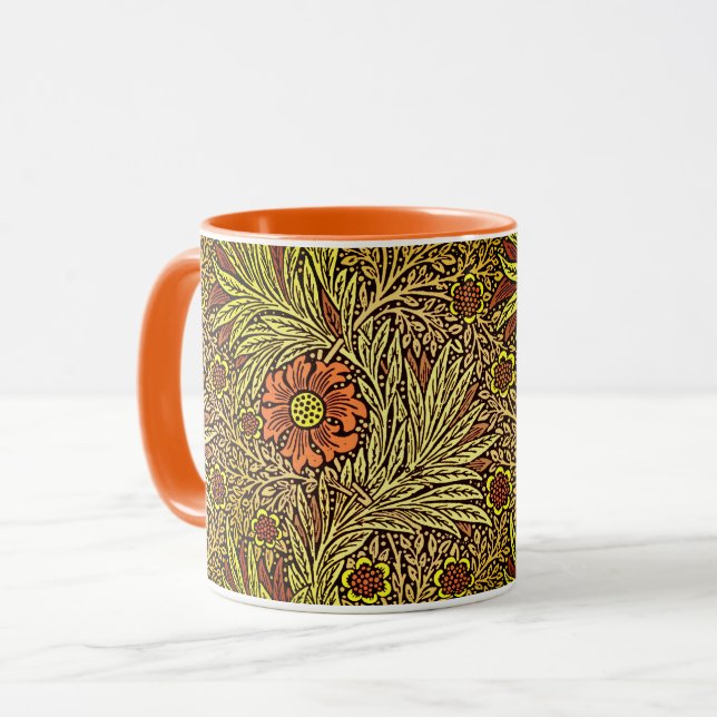 Taza William Morris Marigold, Copper Brown y Naranja (Anverso izquierdo)
