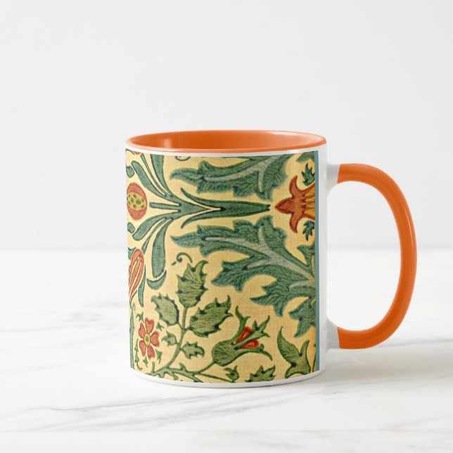 Taza William Morris - Patrón de flores de otoño (Derecha)