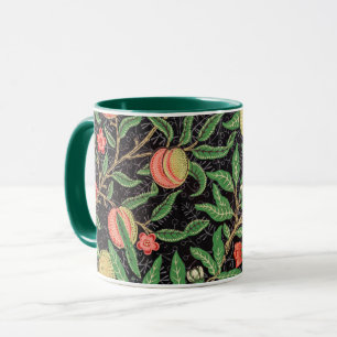 Taza William Morris, patrón de fruta,