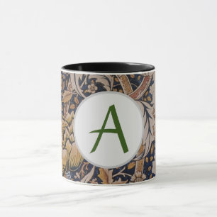 Taza William Morris PERSONALIZÓ LA Mug INTIAL