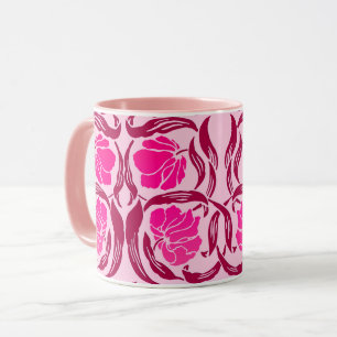 Taza William Morris Pimpernel, Fuchsia y rosa claro