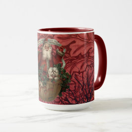 Taza William * Morris Santa Claus Tea de Borgoña