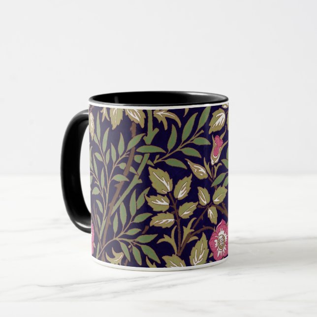 Taza William Morris Sweet Briar Floral Art Nouveau (Anverso izquierdo)