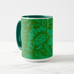 Taza William Morris Vintage, Anemone en Verde Esmeralda