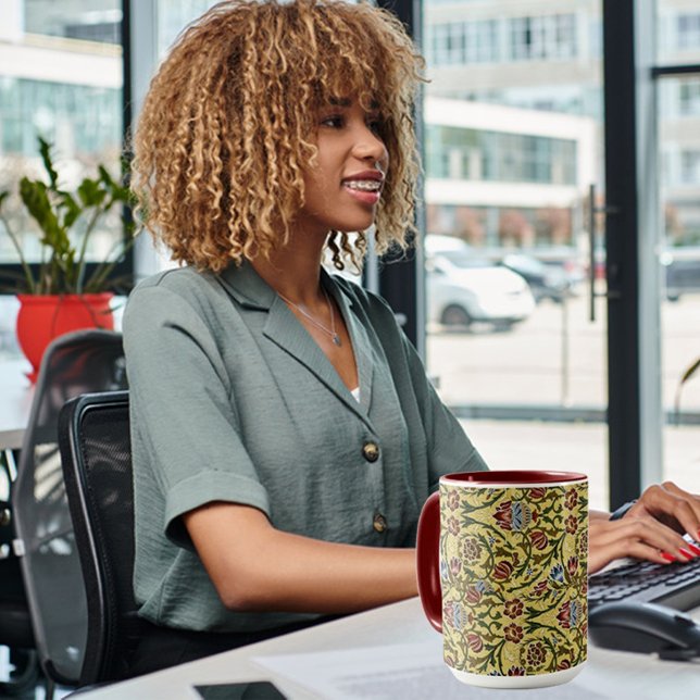 Taza William Morris Vintage Blue Green Red (Subido por el creador)