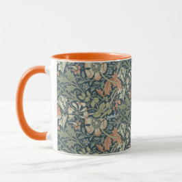 Taza William Morris Vintage Floral Pink Green Compton