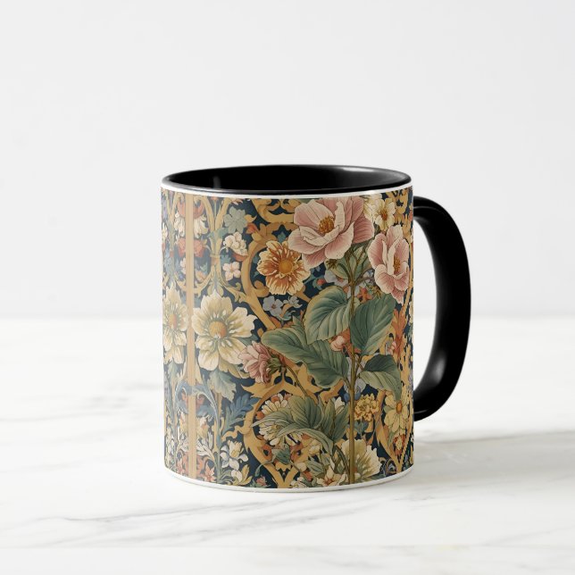 Taza William Morris vintage Pimpernel Pre-Raphaelite  (Anverso derecho)