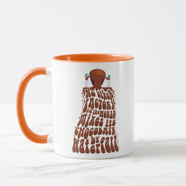 Taza Willy Wonka Chocolate Waterfall Typography (Izquierda)
