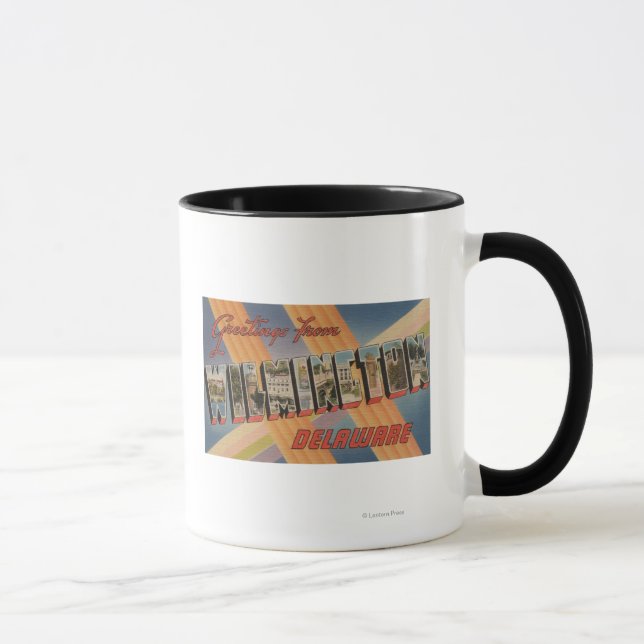 Taza Wilmington, Delaware - Escenas de letras grandes (Derecha)