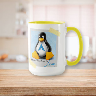 Taza Windows Arch Linux Tux actualizado