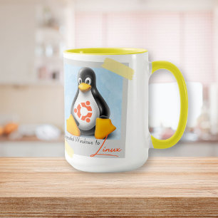 Taza Windows Ubuntu Linux Tux actualizado