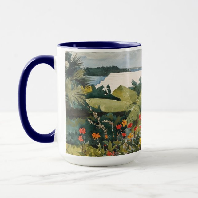 Taza Winslow Homer Flower Garden y Bungalow Bermuda (Izquierda)