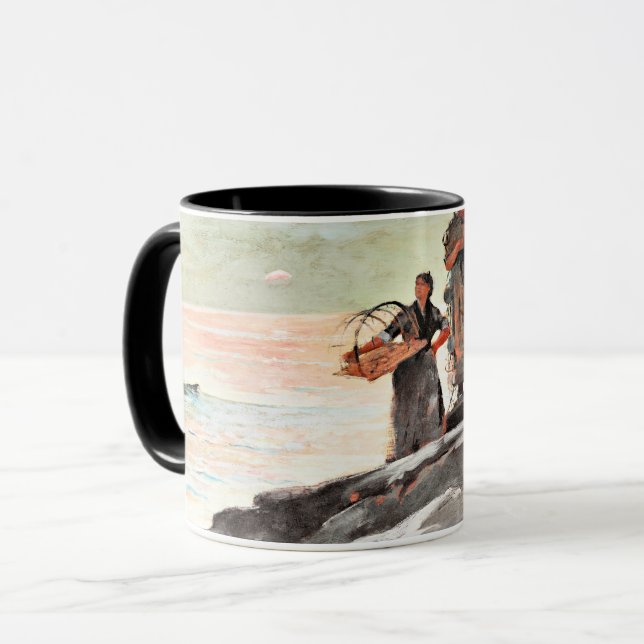 Taza Winslow Homer - Saco Bay, famosa pintura (Anverso izquierdo)