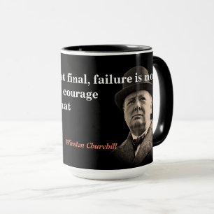 Taza Winston Churchill Cita Con Valor