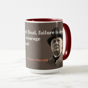 Taza Winston Churchill Cita Con Valor