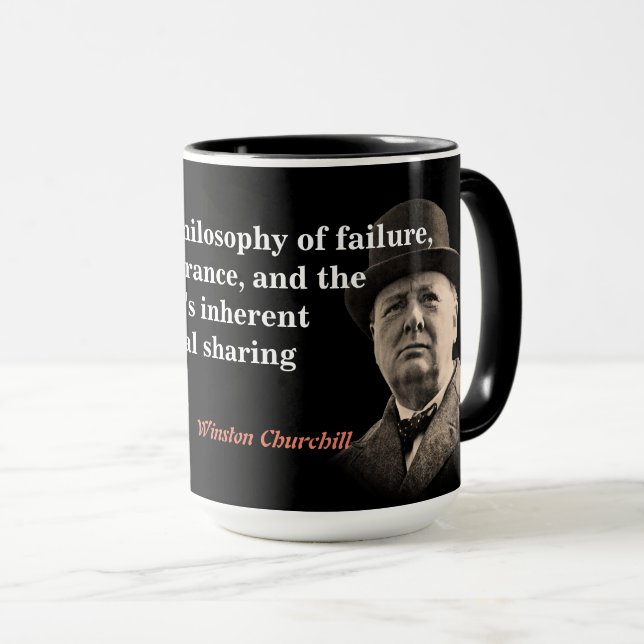 Taza Winston Churchill Cita Sobre El Socialismo (Anverso derecho)