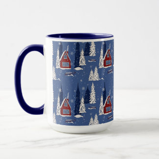 Taza Winter Cabin Dos-Tones 15 oz Mug