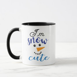 Taza Winter Snowman Soy un regalo gracioso de la nieve