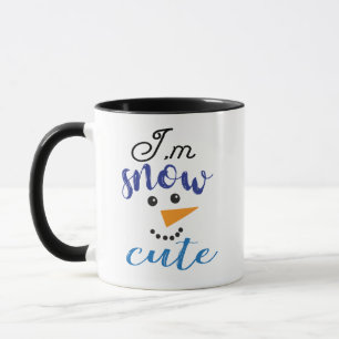 Taza Winter Snowman Soy un regalo gracioso de la nieve