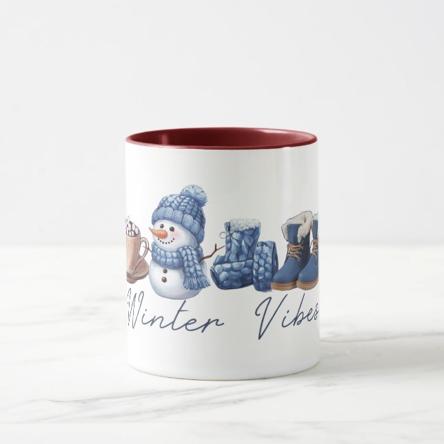 Taza Winter Vibes Friendly Snowman (Centro)