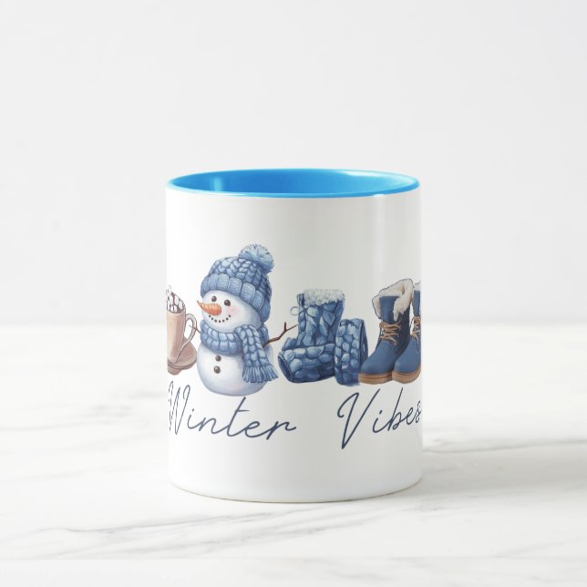 Taza Winter Vibes Friendly Snowman (Centro)