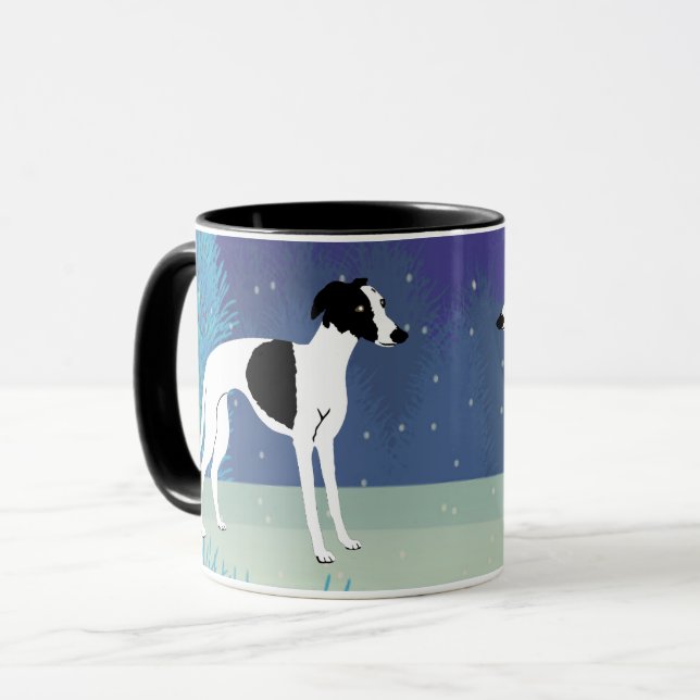 Taza Winter Whippet  (Anverso izquierdo)