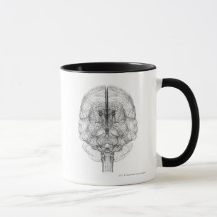 Taza Wireframe del cerebro
