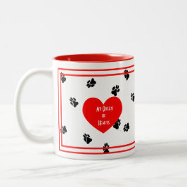 Taza Wirehaired de los corazones del Dachshund