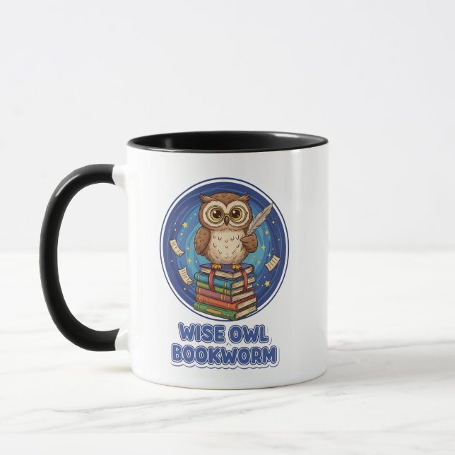 Taza Wise Owl Bookworm (Izquierda)