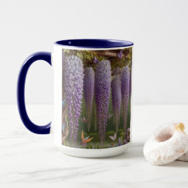 Taza Wisteria Floral Purple