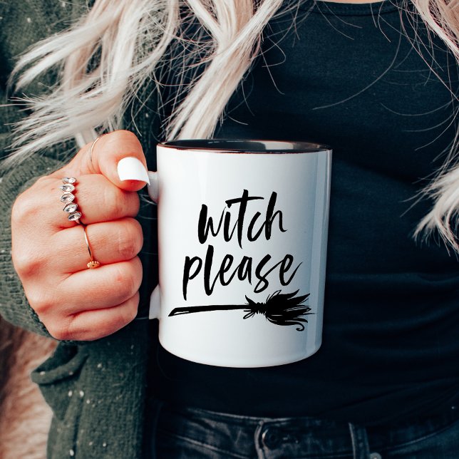 Taza Witch Please Broomstick Halloween (Subido por el creador)