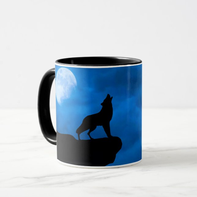 Taza Wolf at Night (Anverso izquierdo)