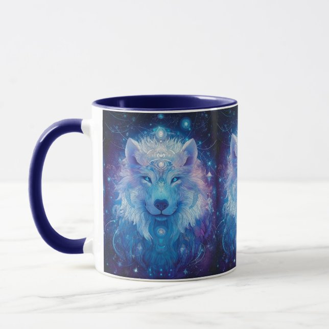 Taza Wolf Blau magischer Sternenhimmel (Izquierda)