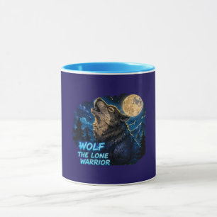 Taza Wolf El Guerrero Solitario