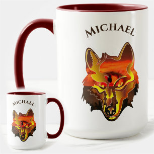 Taza Wolf Sunset Eye 2106