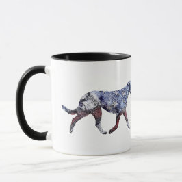Taza Wolfhound irlandés patriótico
